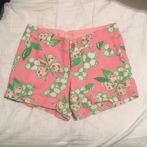 Lilly Pulitzer pink and green Callahan short